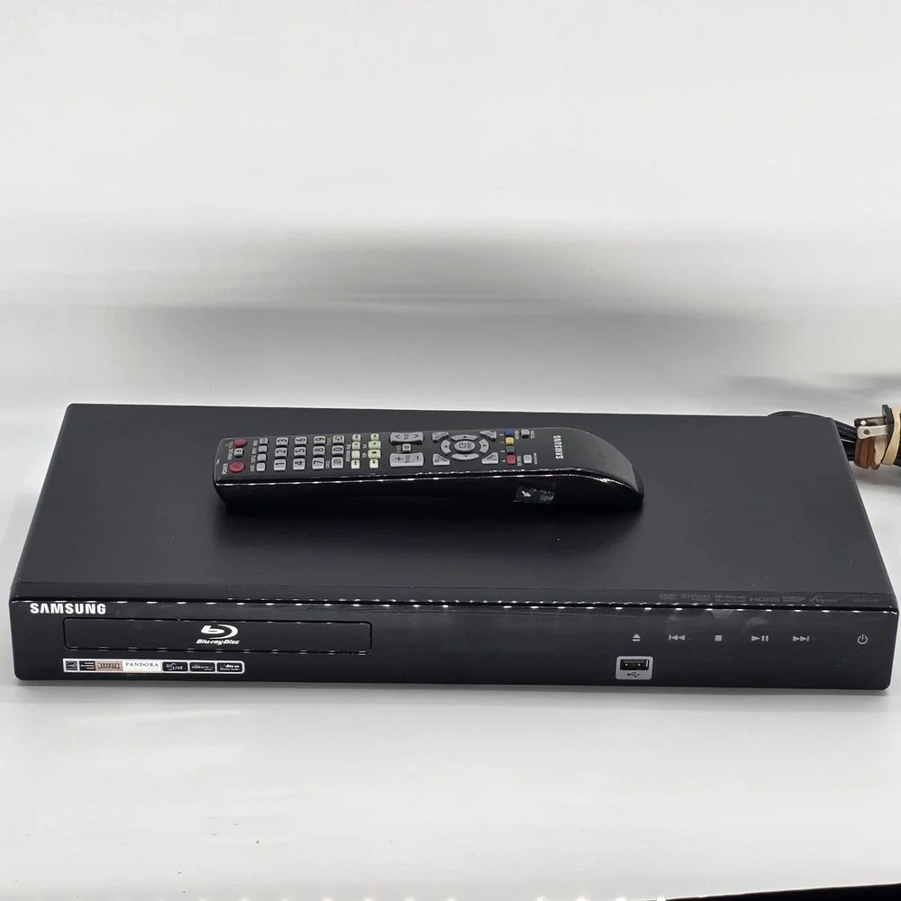 Samsung BD-P1590 Blu-ray Disc Player With Remote & HDMI Cable Tested Works